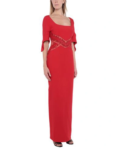 Shop Antonio Berardi Long Dress In Red