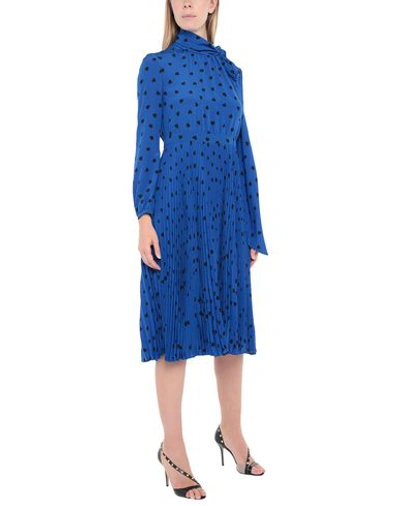 Shop Valentino Midi Dress In Bright Blue