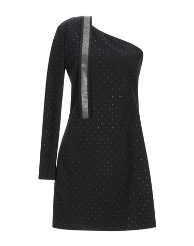 Shop Atos Lombardini Woman Short Dress Black Size 8 Viscose, Nylon, Elastane