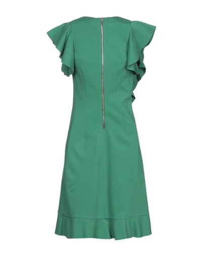 Shop Atos Lombardini Short Dress In Green