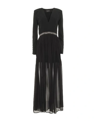 Shop Atos Lombardini Long Dresses In Black