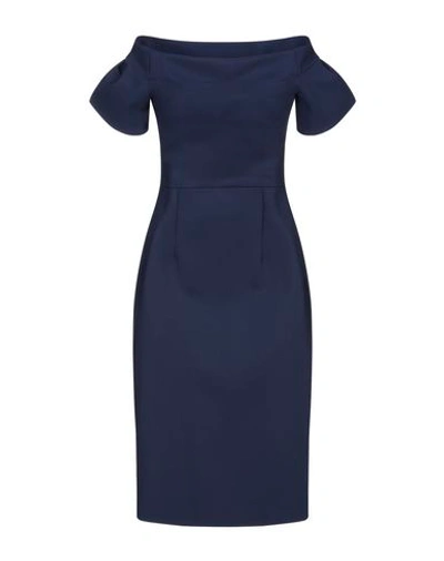 Shop Chiara Boni La Petite Robe Knee-length Dress In Dark Blue