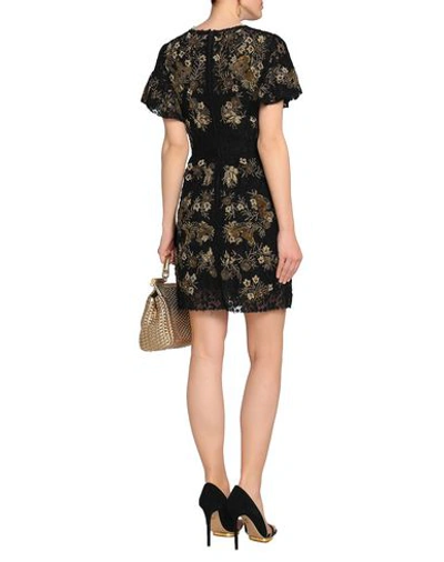 Shop Dolce & Gabbana Short Dress In Black