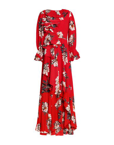 Mikael Aghal Long Dress In Red | ModeSens