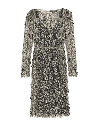 Shop Dolce & Gabbana Knee-length Dress In Ivory