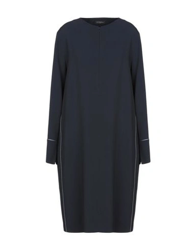 Shop Antonelli Knee-length Dresses In Dark Blue