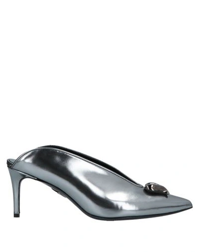 Shop Aperlai Mules In Silver