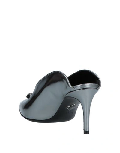 Shop Aperlai Mules In Silver