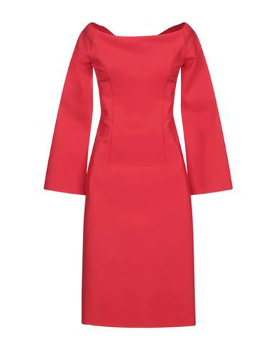Shop Chiara Boni La Petite Robe Midi Dresses In Red