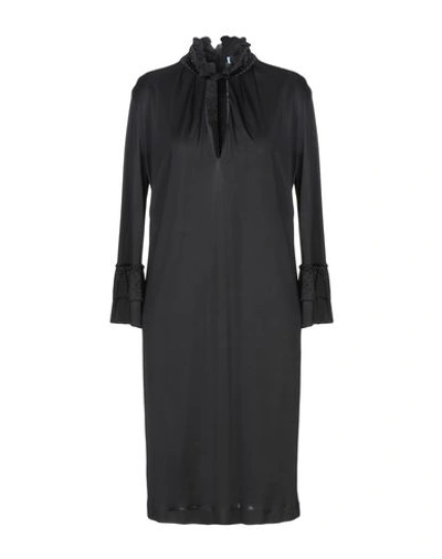 Shop Blumarine Woman Midi Dress Black Size 12 Viscose