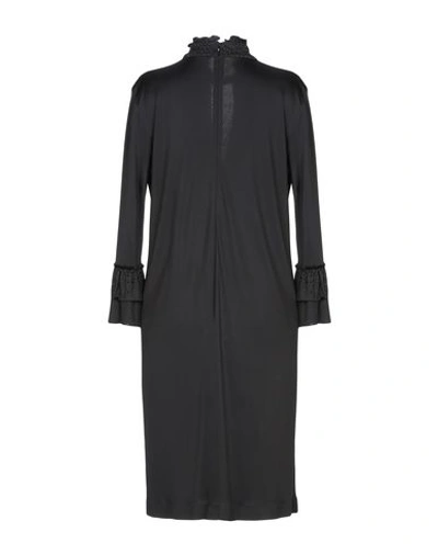 Shop Blumarine Woman Midi Dress Black Size 12 Viscose