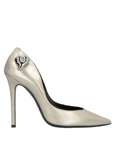 Shop Aperlai Pump In Platinum