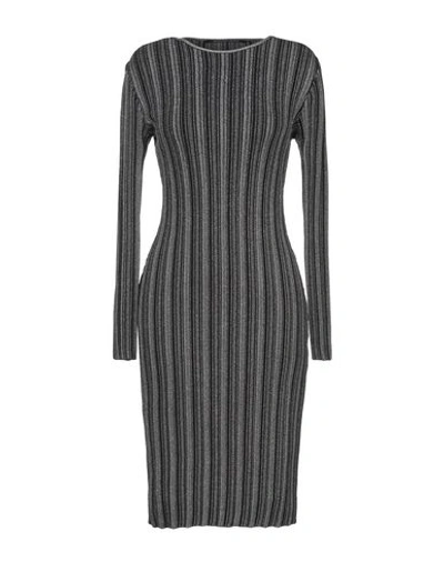 Shop Antonino Valenti Knee-length Dress In Black