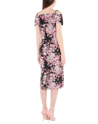 Shop Dolce & Gabbana Woman Midi Dress Pink Size 4 Polyester, Polyamide, Metallic Fiber