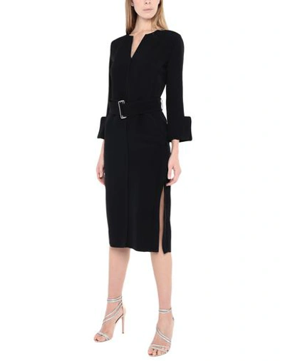 Shop Victoria Beckham Midi Dress In Black