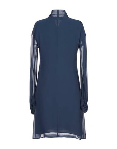 Shop Alessandro Dell'acqua Short Dress In Dark Blue