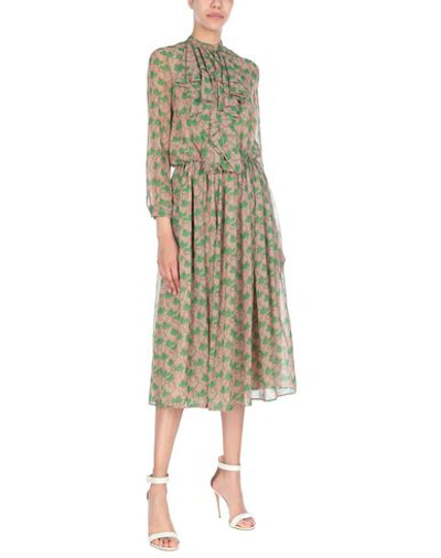 Shop Alessandro Dell'acqua Midi Dress In Khaki