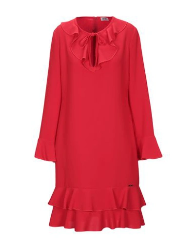 Shop Liu •jo Woman Mini Dress Red Size 10 Polyester, Elastane