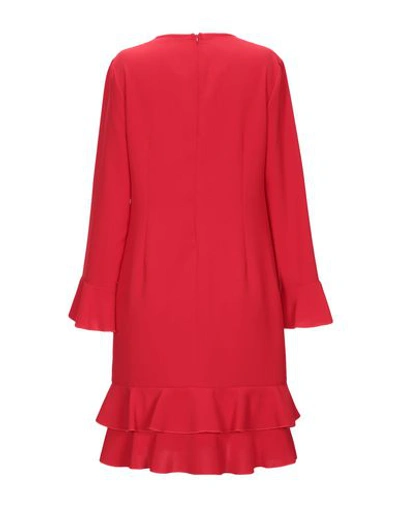 Shop Liu •jo Woman Mini Dress Red Size 10 Polyester, Elastane