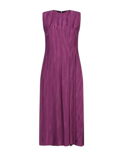 Shop Alessandro Dell'acqua Midi Dress In Purple