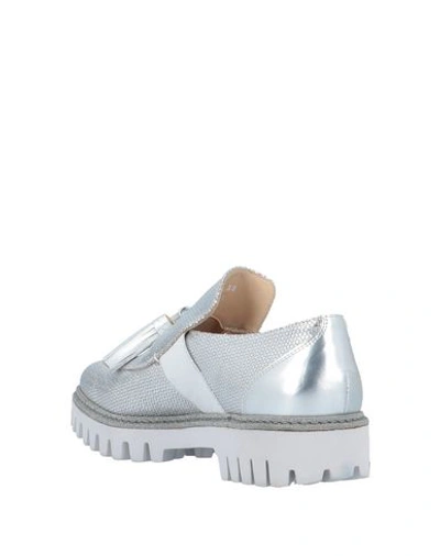 Shop Alberto Guardiani Loafers In Silver