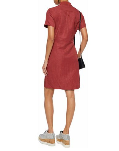 Shop Tomas Maier Short Dresses In Maroon