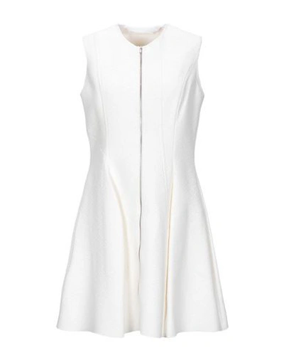 Shop Victoria Beckham Short Dress In Ivory