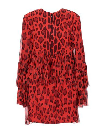 Shop Tom Ford Woman Short Dress Red Size 4 Silk