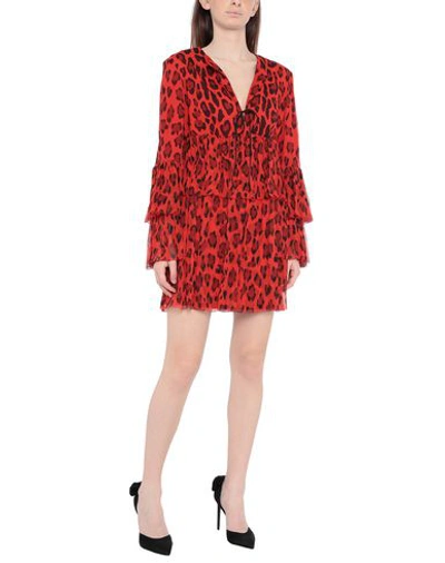 Shop Tom Ford Woman Short Dress Red Size 4 Silk