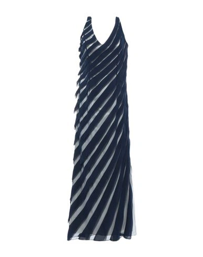 Shop Carlo Pignatelli Long Dress In Dark Blue