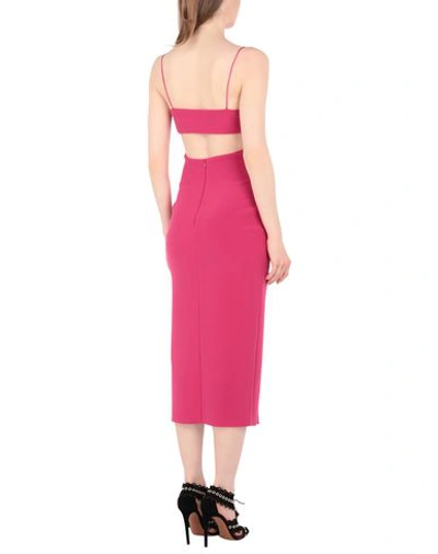 Shop Bec & Bridge 3/4 Length Dresses In Fuchsia