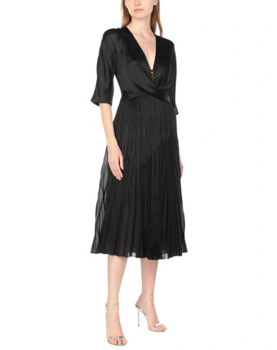 Shop Marco De Vincenzo 3/4 Length Dresses In Black