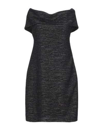 Shop Halston Heritage Short Dresses In Black