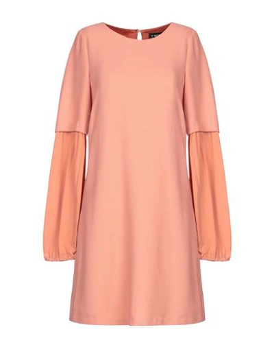 Shop Twinset Woman Mini Dress Salmon Pink Size 6 Polyester, Wool, Elastane