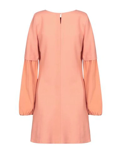 Shop Twinset Woman Mini Dress Salmon Pink Size 6 Polyester, Wool, Elastane