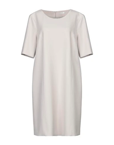 Shop Peserico Woman Mini Dress Light Grey Size 6 Polyester, Viscose, Cotton, Elastane