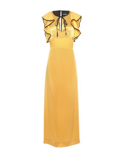 Shop Alexa Chung Long Dresses In Yellow