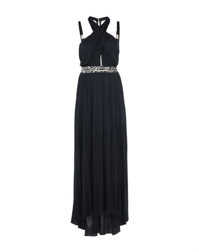 Shop Versace Long Dress In Black