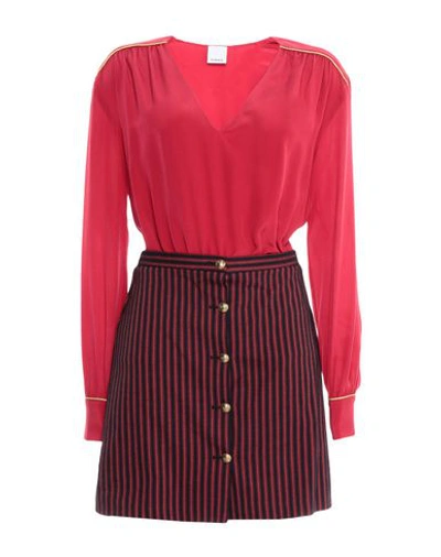 Shop Pinko Short Dress In Red