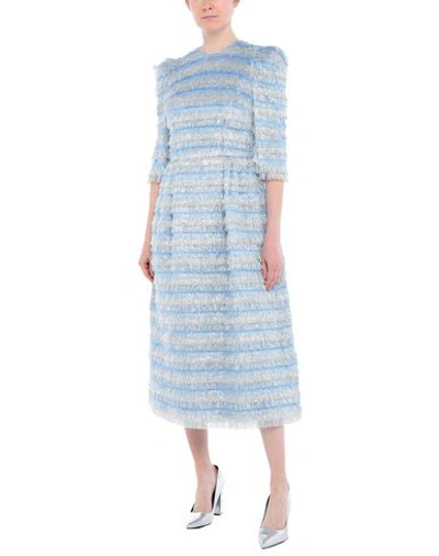 Shop Dolce & Gabbana Midi Dresses In Azure