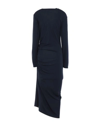 Shop Atlein Knee-length Dress In Dark Blue