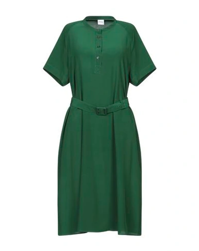 Shop Aspesi Knee-length Dress In Green