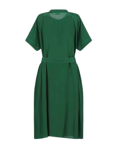 Shop Aspesi Knee-length Dress In Green