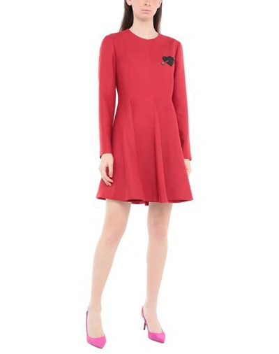 Shop Valentino Short Dress In Red