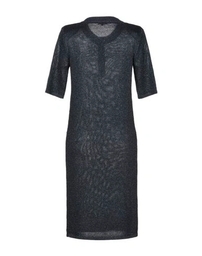Shop Manoush Knee-length Dress In Dark Blue