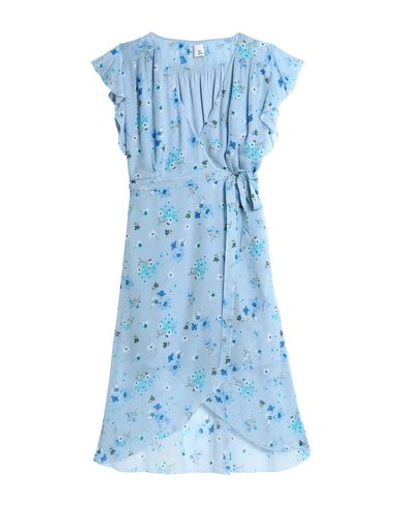 Shop Iris & Ink Knee-length Dress In Sky Blue