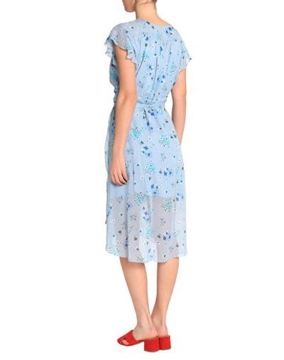 Shop Iris & Ink Knee-length Dress In Sky Blue
