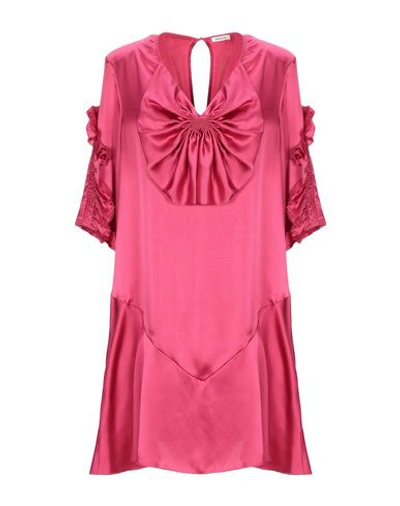 Shop Manoush Short Dress In Fuchsia