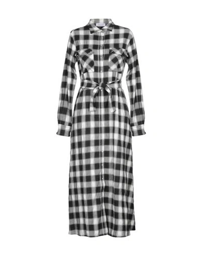 Shop Aglini Woman Maxi Dress Grey Size 6 Viscose, Polyester, Virgin Wool, Elastane