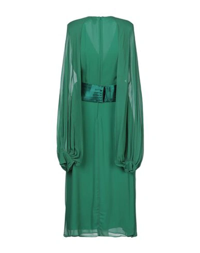 Shop Atos Lombardini Midi Dresses In Green